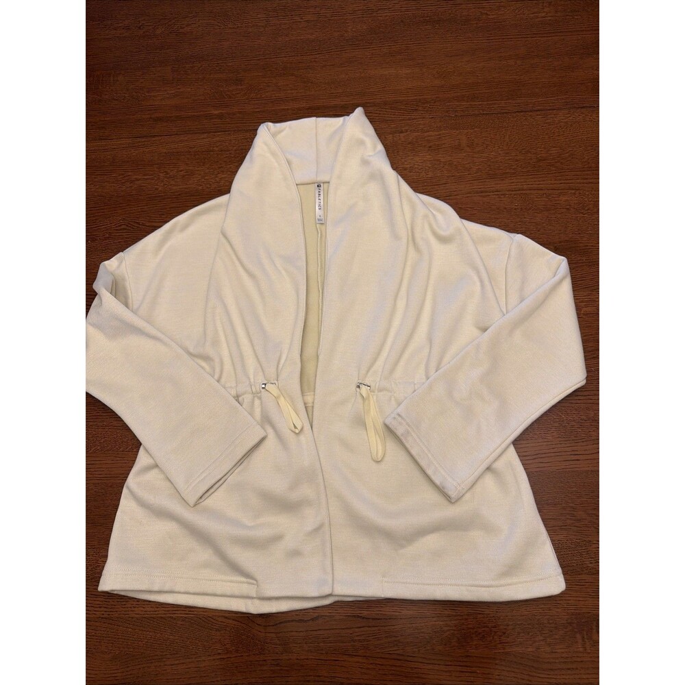 Fabletics by Kate Hudson Womens Sage Coat in Oatmeal Size S Small